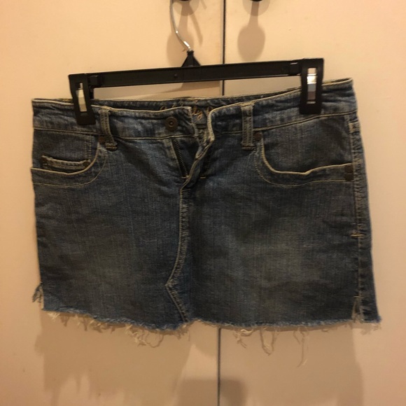 Jean mini skirt with rhinestones - Picture 2 of 4
